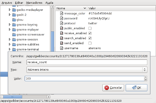 setting receive_count with gconf-editor